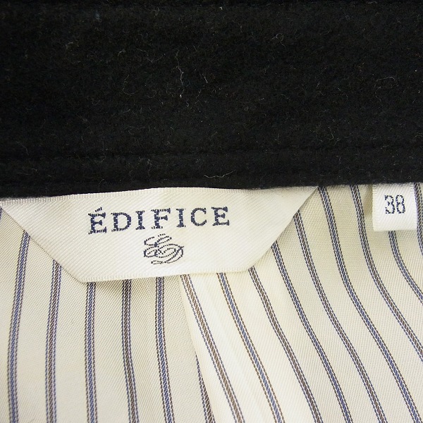 実際に弊社で買取させて頂いたEDIFICE/エディフィス メルトン ボタン ジャケット/ジップアップ パーカー Size：38 2点セットの画像 3枚目