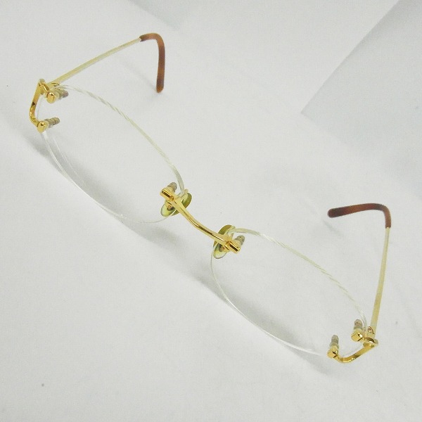 実際に弊社で買取させて頂いたCartier/カルティエ 眼鏡/メガネフレーム ツーポイント フランス製/135