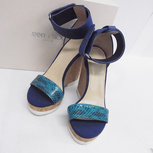実際に弊社で買取させて頂いたJIMMY CHOO/ジミーチュウ ウェッジソール サンダル /36.5