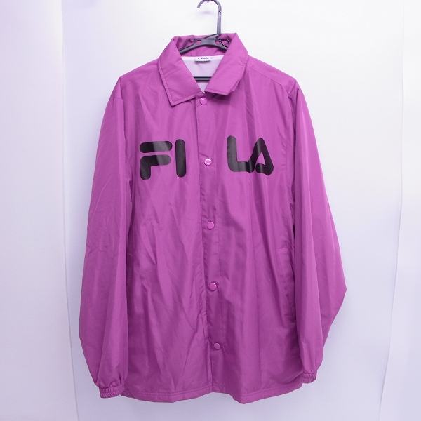 実際に弊社で買取させて頂いたFILA/フィラ ビッグロゴ コーチジャケット Size：LL