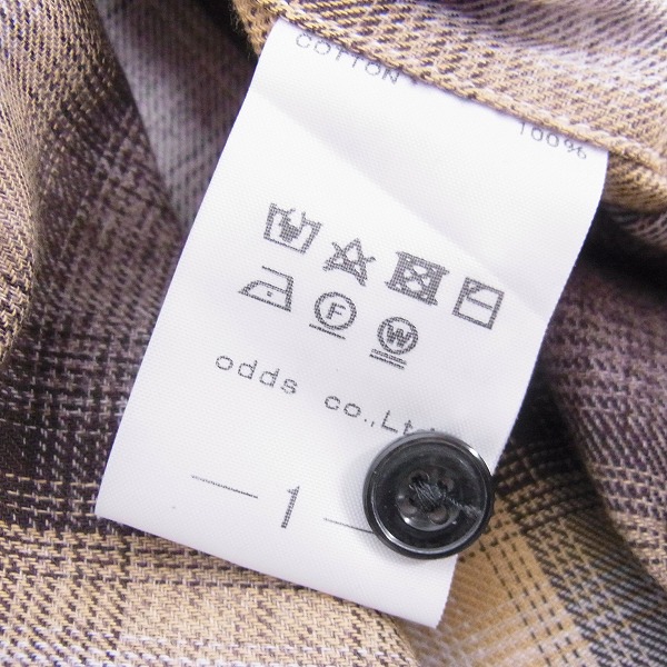 実際に弊社で買取させて頂いたLOUNGE LIZARD/ラウンジリザード チェック柄ネルシャツ 1の画像 3枚目