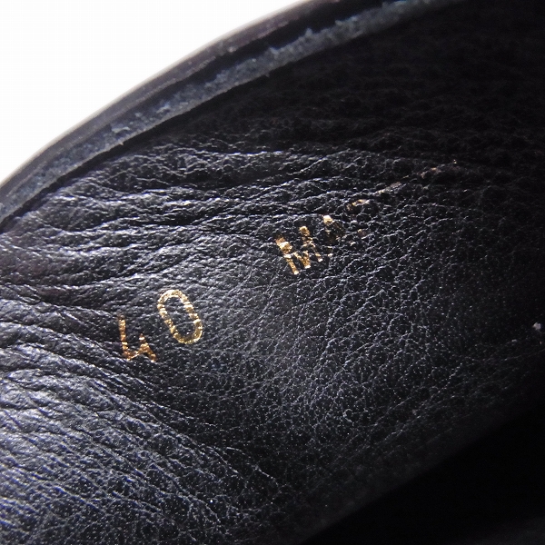 実際に弊社で買取させて頂いたJIMMY CHOO/ジミーチュウ ラメレザー スリッポン ブラック/40の画像 5枚目