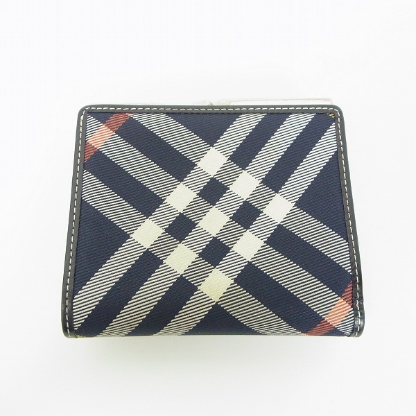 実際に弊社で買取させて頂いたBURBERRY BLUE LABEL/バーバリー ブルーレーベル  がま口折り 財布の画像 1枚目