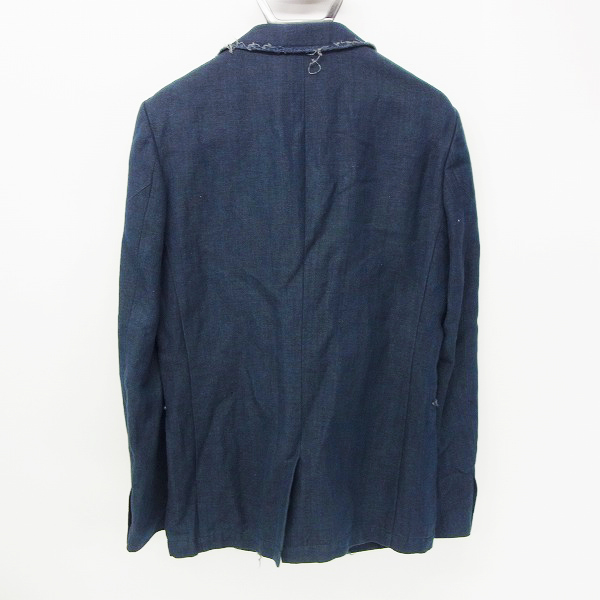 実際に弊社で買取させて頂いたjunhashimoto/ジュンハシモト カットアウトデザイン イージーテーラードジャケット ネイビー/3の画像 1枚目