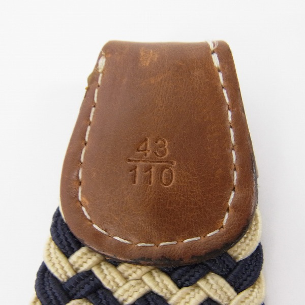 実際に弊社で買取させて頂いたATMOS/アトモス 編込み ベルト/43の画像 4枚目