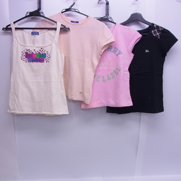 実際に弊社で買取させて頂いたBURBERRY LONDON BLUE LABEL/バーバリーロンドン ブルーレーベル Tシャツ カットソー ノースリーブ  おまとめ4点/38