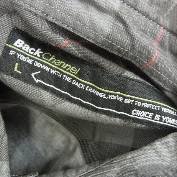 実際に弊社で買取させて頂いたBack Channel/バックチャンネル 総柄 チェック ストライプ 長袖 シャツ/ハーフパンツ 6点セットの画像 4枚目