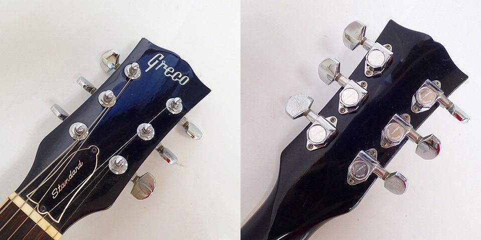 実際に弊社で買取させて頂いた★GRECO/グレコ Standard/スタンダード レスポールタイプ ブラック エレキギターの画像 2枚目