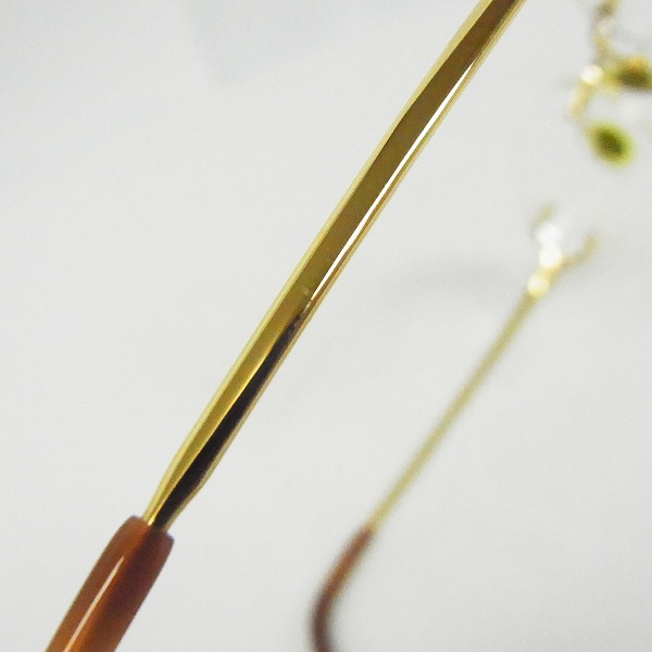 実際に弊社で買取させて頂いたCartier/カルティエ 眼鏡/メガネフレーム ツーポイント フランス製/135の画像 8枚目