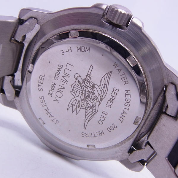 実際に弊社で買取させて頂いたLUMINOX/ルミノックス NAVY SEALS/ネイビーシールズ 3100【動作未確認】の画像 3枚目