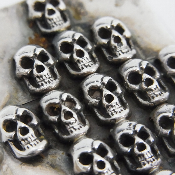 ノーブランド扱い オイルライター シルバー925 ドクロ/スカル メタル張り /000 2個セット！黒＆バーガンディー色グッドロッキンポイズンボトルバンク