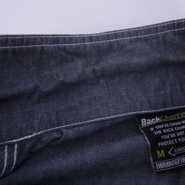 実際に弊社で買取させて頂いたBack Channel/バックチャンネル ハーフスリーブ ワークシャツ/M 総柄 シャツ/L 2点セットの画像 8枚目