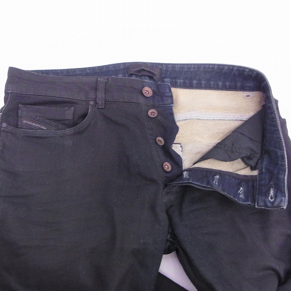 実際に弊社で買取させて頂いたDIESEL BLACK GOLD/ディーゼル スウェットデニムパンツ/32の画像 2枚目