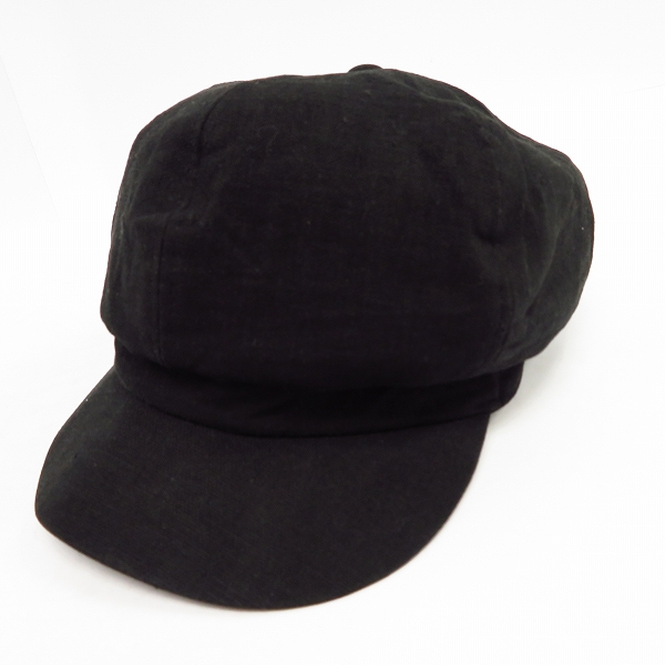 実際に弊社で買取させて頂いたCA4LA/カシラ 麻混 キャスケット/帽子 ブラック/黒