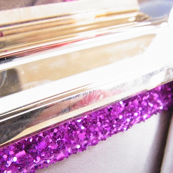 実際に弊社で買取させて頂いたJIMMY CHOO/ジミーチュウ セカンドバッグ/クラッチバッグ グリッター ピンクの画像 6枚目