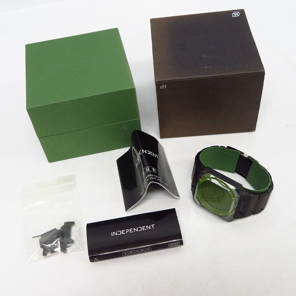 実際に弊社で買取させて頂いたINDEPENDENT×yoshio kubo/インディペンデント×ヨシオクボ 腕時計 ITT21-5195【動作未確認】の画像 5枚目