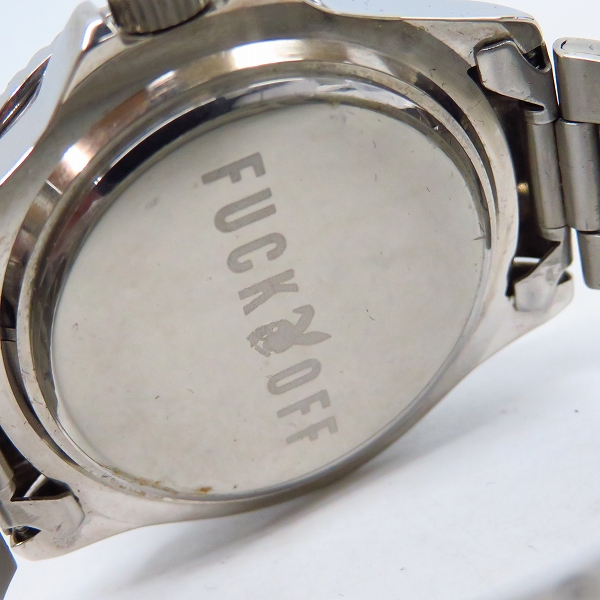 実際に弊社で買取させて頂いたCRIMIE/クライミー FUCK OFF TIME クオーツ/ウォッチ/腕時計【動作未確認】 の画像 4枚目