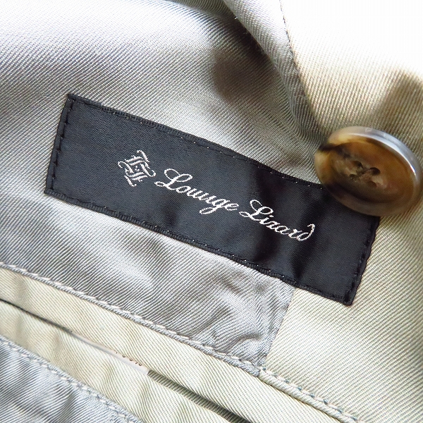 実際に弊社で買取させて頂いた【未使用】LOUNGE LIZARD/ラウンジリザード No.5362 超撥水 TWILL×WASH×WIRE トレンチコート/Mの画像 2枚目