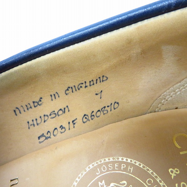 実際に弊社で買取させて頂いたJOSEPH CHEANEY＆SONS/ジョセフ チーニー HUDSON コインローファー/レザーシューズ Size：7の画像 5枚目