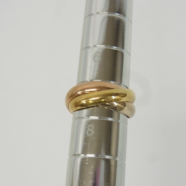 実際に弊社で買取させて頂いたCartier/カルティエ 三連リング 750 48/7-7.5号の画像 5枚目