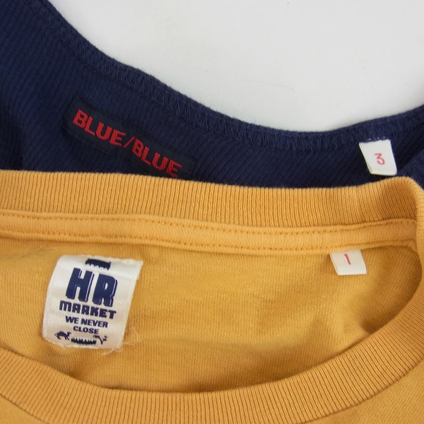 実際に弊社で買取させて頂いたハリウッドランチマーケット/ブルーブルー 半袖/長袖 Tシャツ/カットソー/シャツ/タンクトップ 5点セットの画像 2枚目