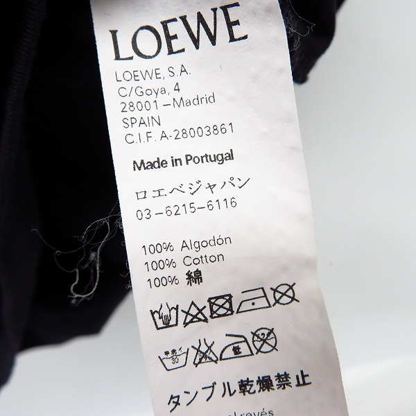 実際に弊社で買取させて頂いたLOEWE/ロエベ 2017ss PEACE DOVE/ハト プリント 半袖Tシャツ/カットソー Sの画像 4枚目