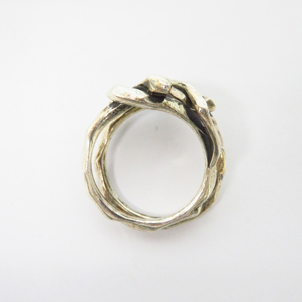 実際に弊社で買取させて頂いたDEAL DESIGN/ディールデザイン KNOT SNAKE ダブル リング/16.5号の画像 4枚目