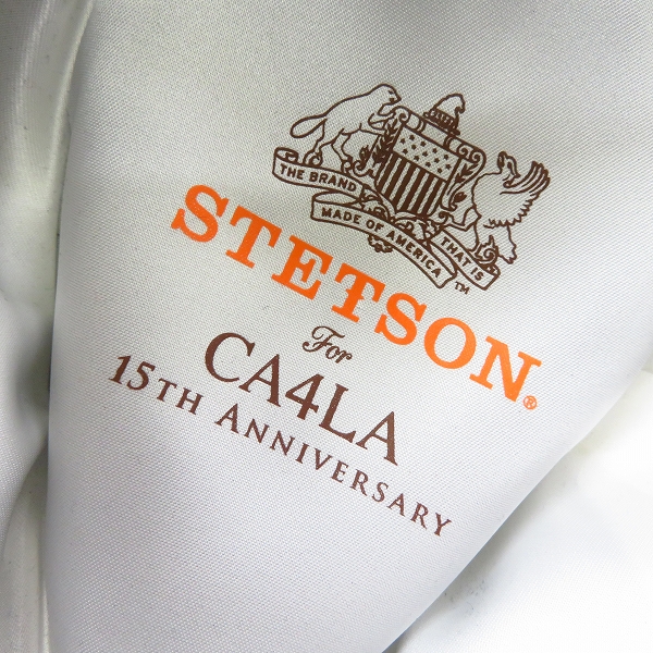 実際に弊社で買取させて頂いたCA4LA×STETSON V SHAPE HAT カシラ/ステットソン ラビットファー/中折れハットの画像 4枚目