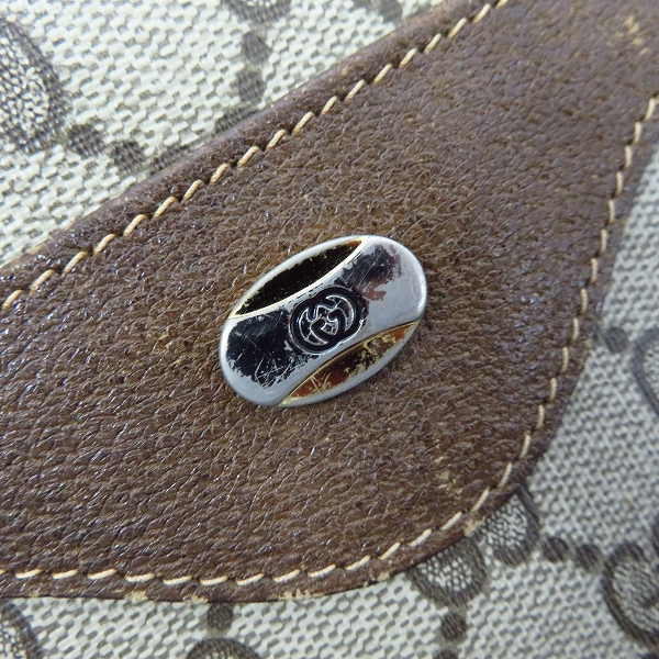 実際に弊社で買取させて頂いたGUCCI/グッチ オールドグッチ トートバッグ GG柄 塩ビキャンパス 39.02.003の画像 6枚目