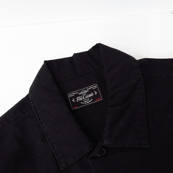 実際に弊社で買取させて頂いたCRIMIE/クライミー ブラック ワークシャツ/Lの画像 5枚目