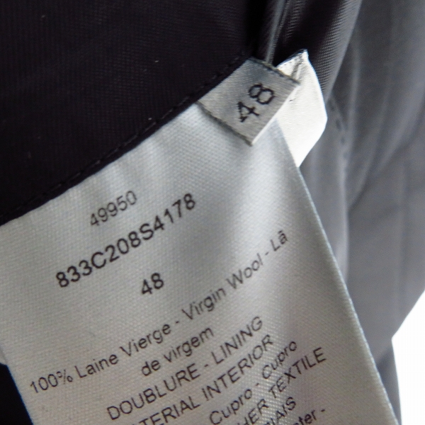 実際に弊社で買取させて頂いたDior/ディオール Christian Dior ATELIER タキシードジャケット 833C208S4178/48の画像 4枚目