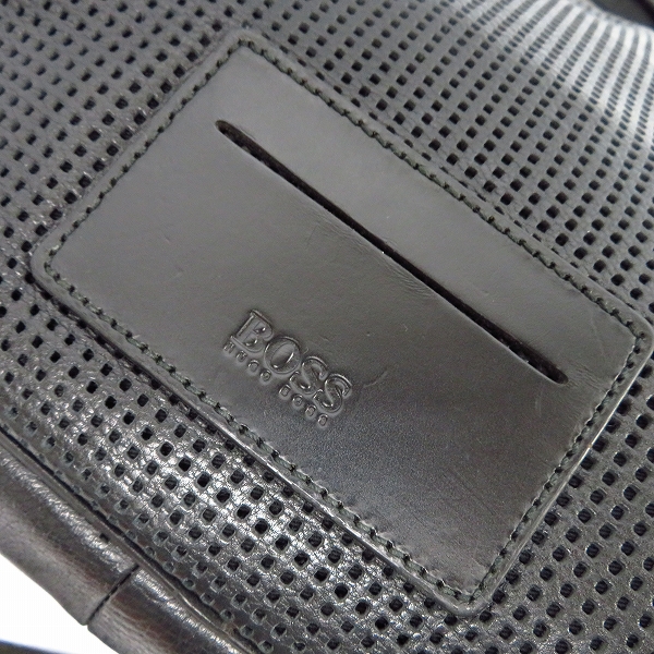 実際に弊社で買取させて頂いたHUGO BOSS/ヒューゴボス 2WAY パンチングレザー ブリーフケース/ビジネスバッグの画像 3枚目