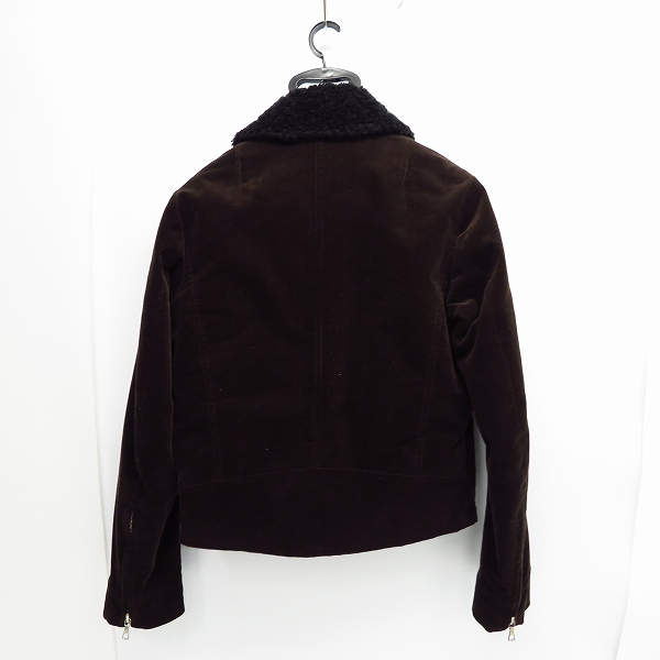 実際に弊社で買取させて頂いたDRIES VAN NOTEN/ドリスヴァンノッテン コーデュロイ 襟ボア ライダースジャケット/Ｓの画像 1枚目