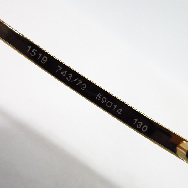 実際に弊社で買取させて頂いたGiorgio Armani/EMPORIO ARMANI/ ジョルジオ/エンポリオ アルマーニ サングラス/アイウェア 1519 743/72 161/S 2点セットの画像 7枚目