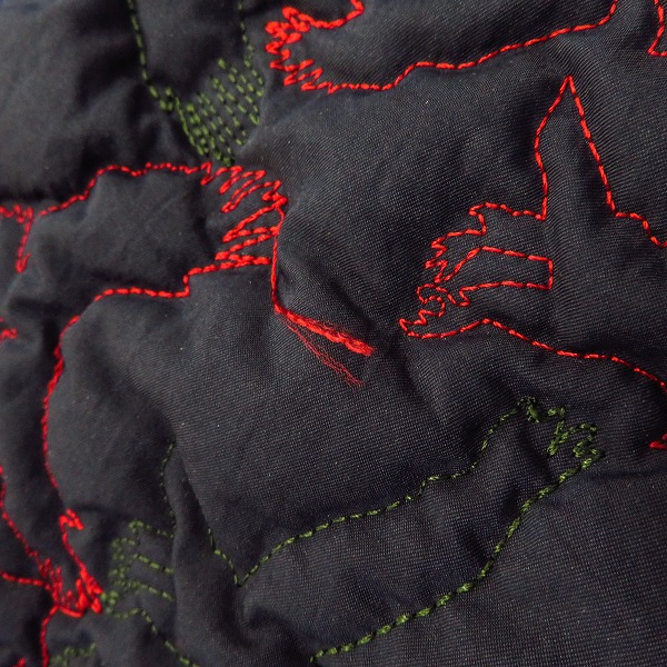 実際に弊社で買取させて頂いたFACTOTUM/ファクトタム ダッフルコート 袖切替 刺繡/46の画像 5枚目