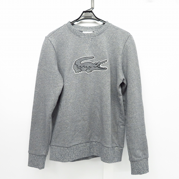 実際に弊社で買取させて頂いたLACOSTE/ラコステ BIGロゴ刺繍 長袖 スウェット/トレーナー S