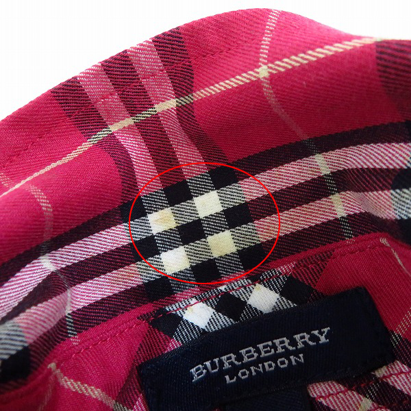 実際に弊社で買取させて頂いたBURBERRY LONDON/バーバリーロンドン チェック柄 ハーフスリーブ/半袖 シャツ M 3点セットの画像 3枚目