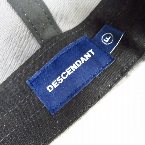 実際に弊社で買取させて頂いたDESCENDANT/ディセンダント ロゴ刺繍 スナップバッグキャップ Fの画像 5枚目