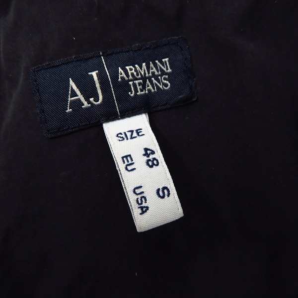 実際に弊社で買取させて頂いたARMANI JEANS/アルマーニ ジーンズ/AJ ポリエステル テーラードジャケット Sの画像 3枚目