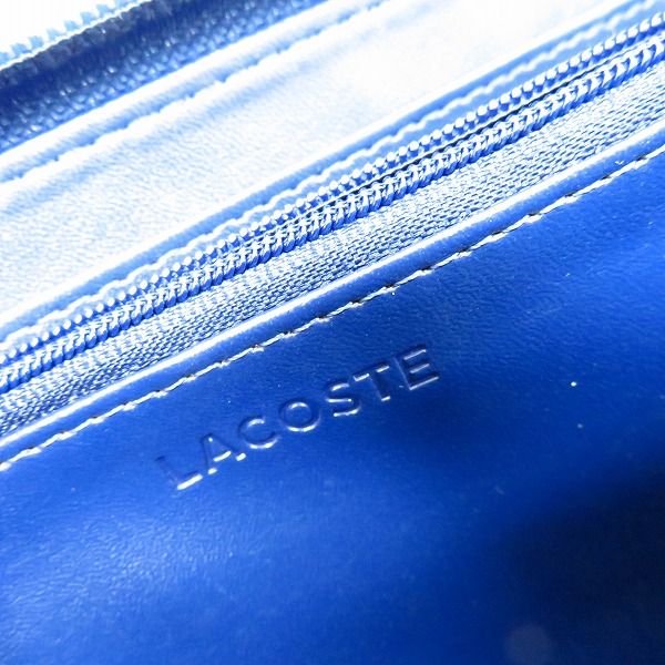 実際に弊社で買取させて頂いた【未使用】LACOSTE/ラコステ エナメルコート ラウンドファスナー 長財布の画像 4枚目