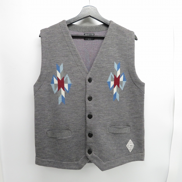 実際に弊社で買取させて頂いたCRIMIE/クライミー オルテガ柄 ニット ベスト/XL