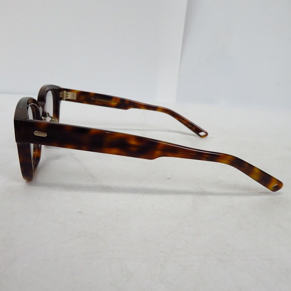 実際に弊社で買取させて頂いたOG×OLIVER GOLDSMITH/オリバーゴールドスミス Re.COMMANDER 46 デミ柄/べっ甲柄 眼鏡/メガネフレームの画像 2枚目