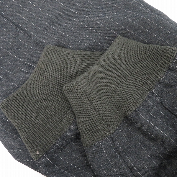 実際に弊社で買取させて頂いたKIM JONES×GU/キム・ジョーンズ スラックスパンツ ストライプ ウール/Mの画像 5枚目