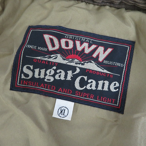 実際に弊社で買取させて頂いたSUGAR CANE/シュガーケーン レザーヨークダウンジャケット/XLの画像 2枚目
