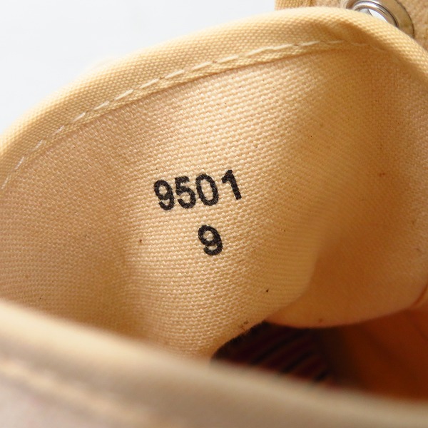 実際に弊社で買取させて頂いたWARE HOUSE/ウェアハウス DOBBLE WORKS/ダブルワークス ハイカットスニーカー 9501/9の画像 5枚目