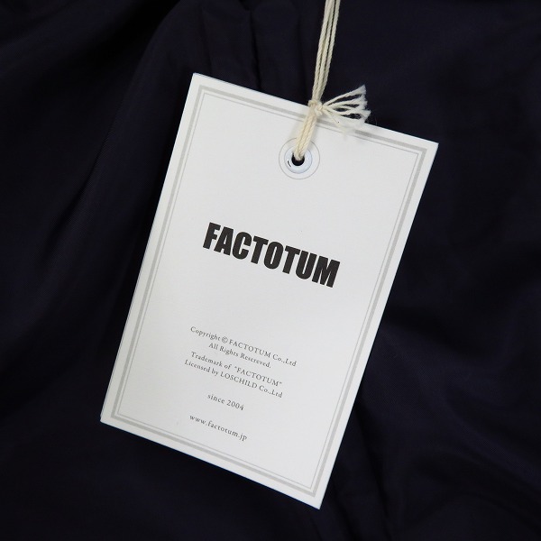 実際に弊社で買取させて頂いたFACTOTUM/ファクトタム ダッフルコート 袖切替 刺繡/46の画像 6枚目