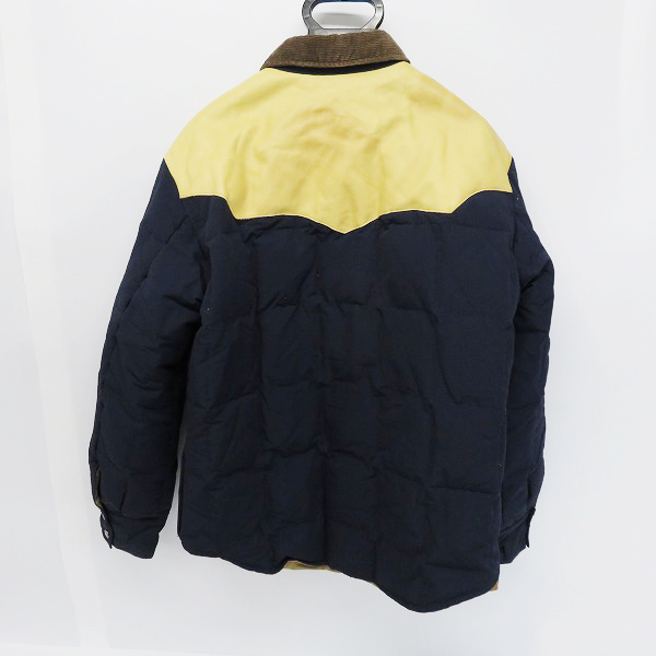 実際に弊社で買取させて頂いたSUGAR CANE/シュガーケーン レザーヨークダウンジャケット/XLの画像 1枚目