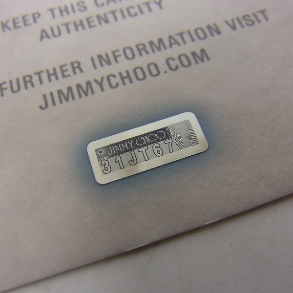 実際に弊社で買取させて頂いたJIMMY CHOO/ジミーチュウ ALBANY 二つ折り財布 エンボスの画像 8枚目