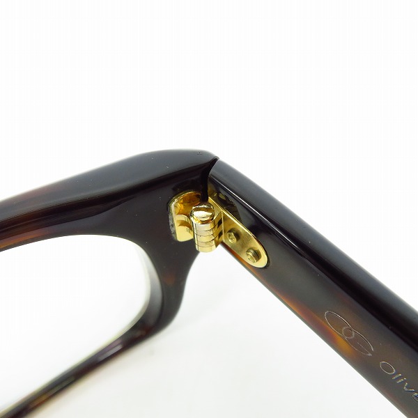 実際に弊社で買取させて頂いたOLIVER GOLDSMITH/オリバーゴールドスミス MUST 黒縁 度入り/眼鏡/メガネフレームの画像 5枚目