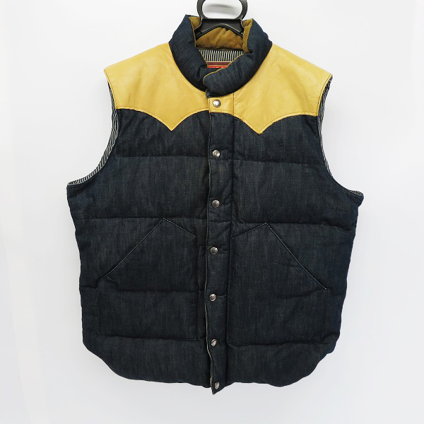 実際に弊社で買取させて頂いたSUGAR CANE/シュガーケーン デニムダウンベスト/XL